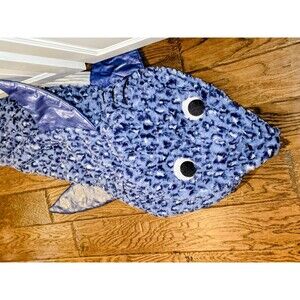 Isaac Mizrahi Kids Shark Tail Sleeping Bag Blanket - Soft Faux Fur